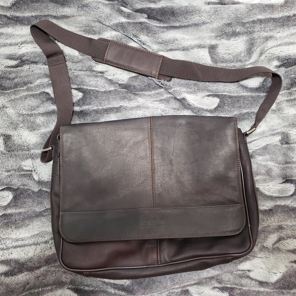 Leather Laptop Messenger Bag